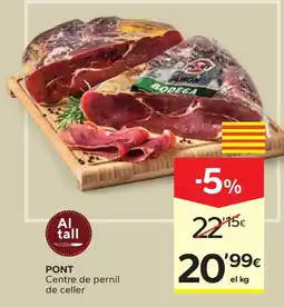 Caprabo Pont centre de pernil de celler oferta