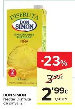 Caprabo Don Simon Nèctar Disfruta de pinya oferta