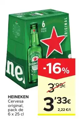 Caprabo Heineken Cervesa original oferta