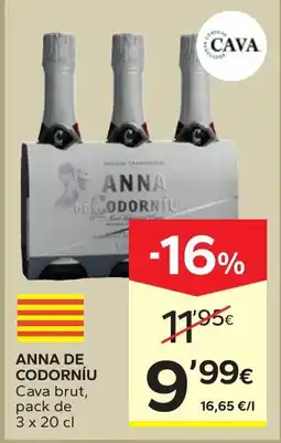 Caprabo Anna de Codorniu Cava brut oferta