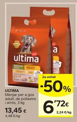 Caprabo ultima menjar per a gos adult oferta