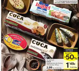Caprabo Cuca sardinas en aceite de oliva oferta