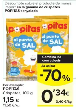 Caprabo Popitas crispetes oferta
