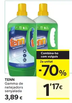 Caprabo Tenn gamma de netejadors senyalada oferta