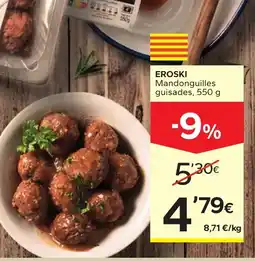 Caprabo Eroski mandonguilles guisades oferta
