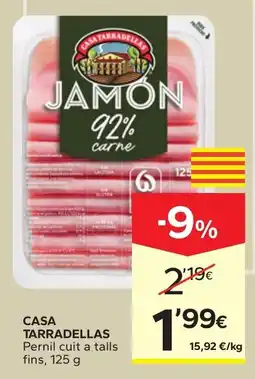 Caprabo Casa Tarradelas jamón oferta