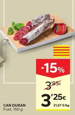 Caprabo Can Duran Fuet oferta