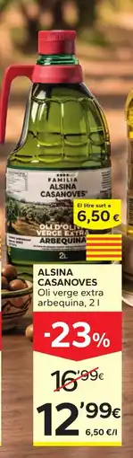 Caprabo Alsina Casanoves oli verge extra arbequina oferta