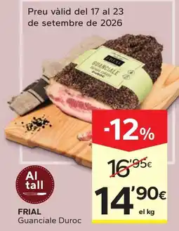 Caprabo Frial guanciale duroc oferta