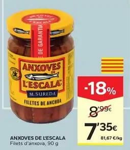 Caprabo Anxoves de l'escala filets d'anxova oferta