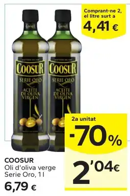 Caprabo Coosur oli d'oliva verge serie oro oferta