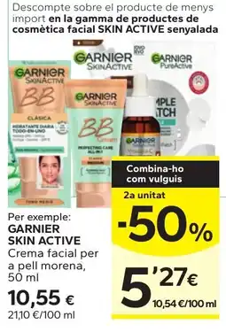 Caprabo Garnier Skin Active Crema facial per a pell morena oferta