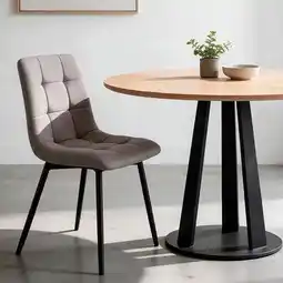 BricoCentro Atb - silla malena ii pu+polywood - gris sepia oferta