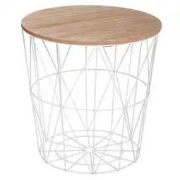 BricoCentro Mesa café metal kumi - blanca ø 40x41cm oferta