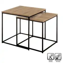 BricoCentro Set 2 mesas metal oferta