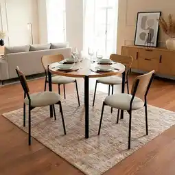 BricoCentro Atb - conjunto munich mesa redonda + 4 sillas oferta