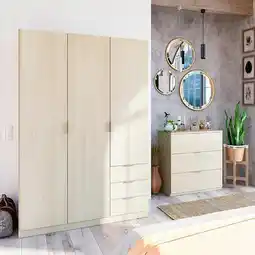 BricoCentro Armario 3 puertas y 3 cajones oferta