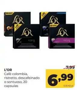 Alimerka L'OR Café colombia, ristretto, descafeinado o sontuoso oferta