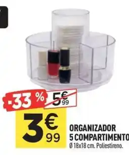Centrakor Organizador 5 compartimento oferta