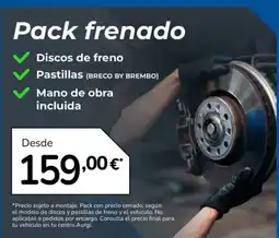 Aurgi Aurgi pack frenado oferta