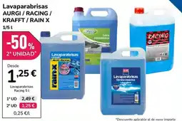 Aurgi Aurgi / Racing / Krafft / Rain X lavaparabrisas oferta
