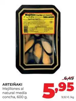 Alimerka Arteiñaki mejillones al natural media concha oferta