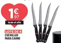 Centrakor Lote de 4 cuchillos para carne oferta