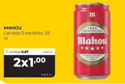 Alimerka Mahou cerveza 5 estrellas oferta