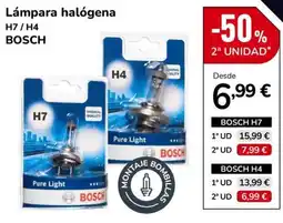 MotorTown Bosch lámpara halógena H7 H4 oferta