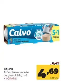 Alimerka Calvo Atún claro en aceite de girasol oferta