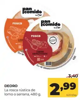 Alimerka Deoro la rosca rústica de lomo o serrana oferta