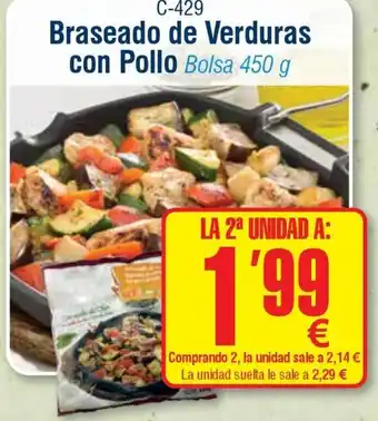 Braseado de Verduras con Pollo