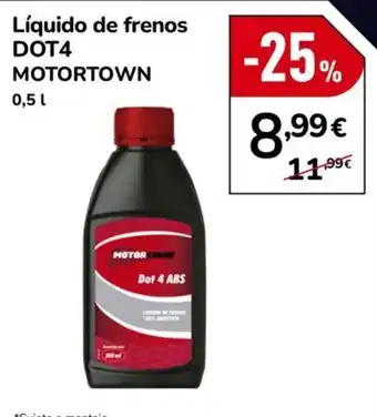 Motortown líquido de frenos dot4