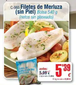 Abordo Filetes de Merluza (sin Piel) oferta