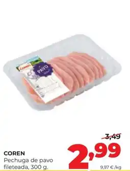 Alimerka Coren pechuga de pavo fileteada oferta