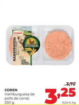 Alimerka Coren hamburguesa de pollo de corral oferta