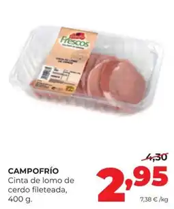 Alimerka Campo Frío cinta de lomo de cerdo fileteada oferta