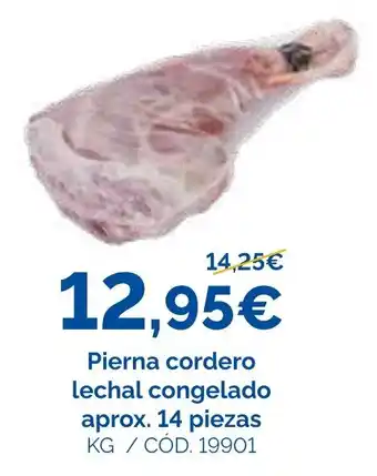 Pierna cordero lechal congelado