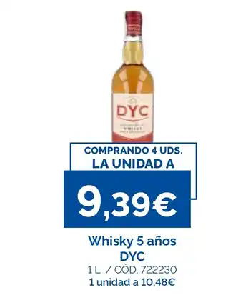 Dyc whisky 5 años