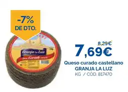 Dialsur Cash & Carry granja la luz queso curado castellano oferta