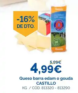 Dialsur Cash & Carry Castillo queso barra edam o gouda oferta