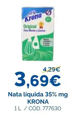 Dialsur Cash & Carry Krona nata líquida oferta