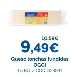Dialsur Cash & Carry Oggi queso lonchas fundidas oferta