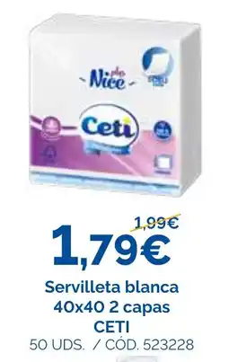 Dialsur Cash & Carry Ceti servilleta blanca oferta