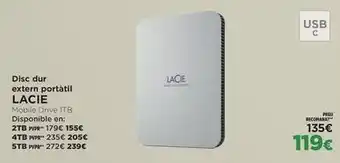 Lacie - disc dur exten portàtil