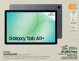 El Corte Inglés Samsung - galaxy tab a11+ oferta