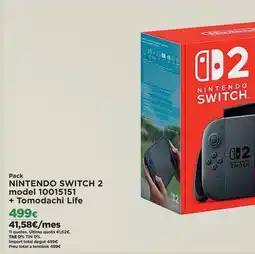 El Corte Inglés Nintendo - switch 2 model 10015151 + tomodachi life oferta