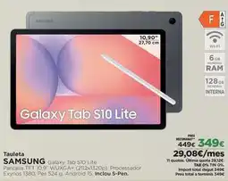 El Corte Inglés Samsung - galaxy tab s10 lite oferta