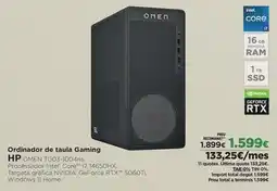El Corte Inglés Hp - ordinador de taula gaming oferta