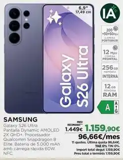 El Corte Inglés Samsung - galaxy s26 ultra oferta